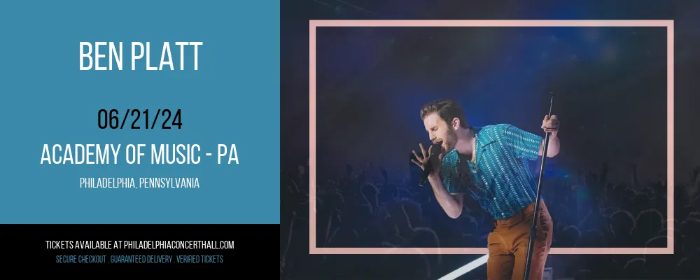 Ben Platt at Academy Of Music - PA