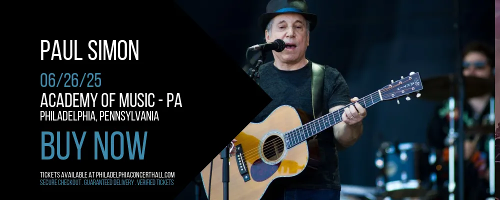 Paul Simon at Academy Of Music - PA
